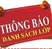 THÔNG BÁO DANH SÁCH HỌC SINH CÁC LỚP NĂM HỌC 2026-2027